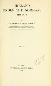 Cover of: Ireland under the Normans. by Goddard Henry Orpen