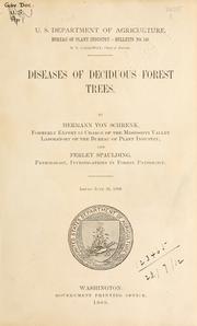 Cover of: Diseases of deciduous forest trees by Von Schrenk, Hermann