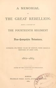 Cover of: A memorial of the Great Rebellion by Francis H. Buffum