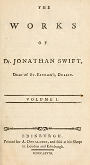 Cover of: The works of Dr. Jonathan Swift ... by Jonathan Swift
