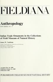 Cover of: Indian trade ornaments in the collections of Field Museum of Natural History
