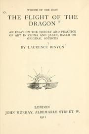 Cover of: The flight of the dragon by Laurence Binyon