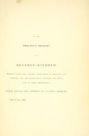 Cover of: Annals of the Van Rensselaers in the United States by Van Rensselaer, Maunsell