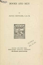 Cover of: Books and men. by Agnes Repplier