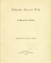 Edgar Allan Poe by Sara Sigourney Rice