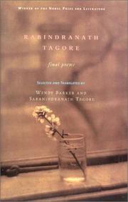 Cover of: Rabindranath Tagore: final poems