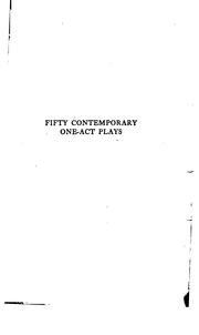 Cover of: Fifty contemporary one-act plays