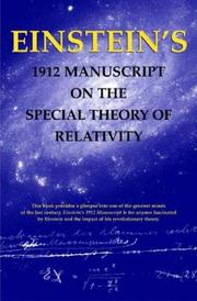 Einstein's 1912 manuscript on the special theory of relativity