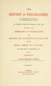Cover of: The history of freemasonry