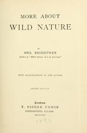 Cover of: More about wild nature