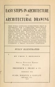 Cover of: Easy steps in architecture and architectural drawing
