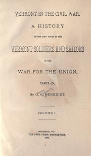 Cover of: Vermont in the civil war