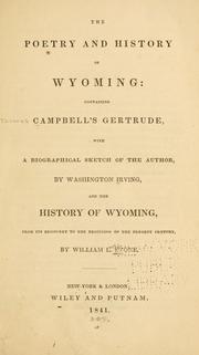 The poetry and history of Wyoming by Thomas Campbell, William L. Stone