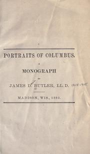 Cover of: Portraits of Columbus by James Davie Butler