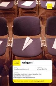 Cover of: Teach Yourself Origami by Robert Harbin