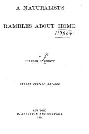 Cover of: A naturalist's rambles about home. by Charles C. Abbott