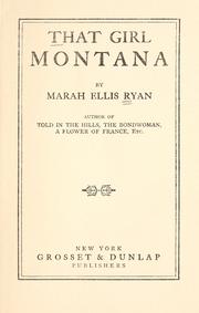 That girl Montana by Marah Ellis Martin Ryan