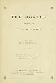 Cover of: The months: illustrated by pen and pencil