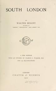 Cover of: South London by Walter Besant