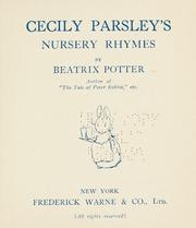 Cover of: Cecily Parsley's nursery rhymes by Beatrix Potter