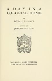 Cover of: day in a colonial home
