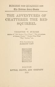 Cover of: adventures of Chatterer the red squirrel