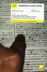 Cover of: Teach Yourself Beginner's Urdu Script