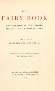 Cover of: The fairy book: the best popular fairy stories