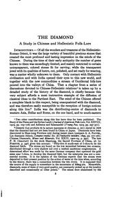 Cover of: The diamond: a study in Chinese and Hellenistic folk-lore