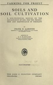 Cover of: Soils and soil cultivation by Frank D. Gardner