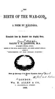 Cover of: The birth of the war-god by Kālidāsa