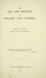Cover of: life and writings of William Law Symonds