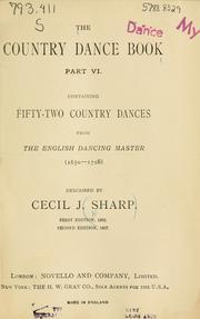 Cover of: The country dance book by Cecil J. Sharp