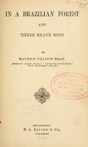 Cover of: In a Brazilian forest: and Three brave boys