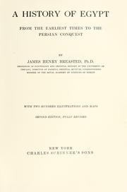 Cover of: A history of Egypt by James Henry Breasted