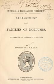 Cover of: Arrangement of the families of mollusks. by Theodore Gill