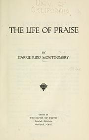 Cover of: The life of praise