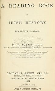 Cover of: A reading book in Irish history: for fourth standard