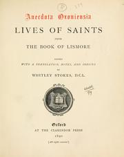 Cover of: Lives of saints: from the Book of Lismore