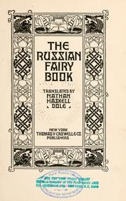 Cover of: The Russian fairy book.