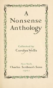 Cover of: A  nonsense anthology