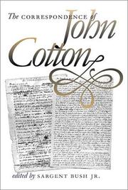 The correspondence of John Cotton