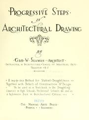 Cover of: Progressive steps in architectural drawing