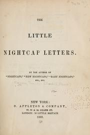 Cover of: Little nightcaps. by Fanny Aunt