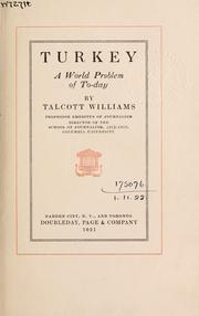 Cover of: Turkey, a world problem of to-day.
