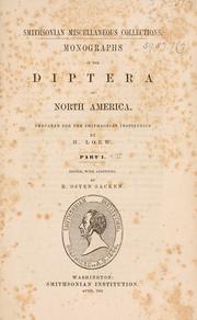 Cover of: Monographs of the Diptera of North America. by H. Loew