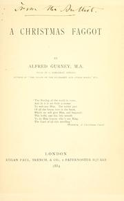 Cover of: A Christmas faggot. by Alfred Gurney