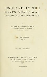 Cover of: England in the seven years' war by Sir Julian Stafford Corbett