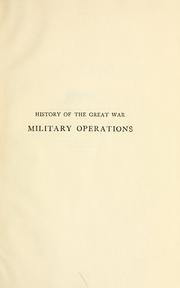 Cover of: Military operations, France and Belgium, 1914. by J. E. Edmonds