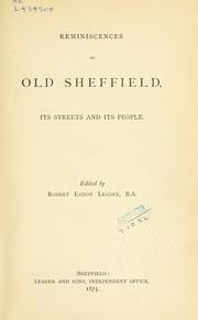 Cover of: Reminiscences of old Sheffield